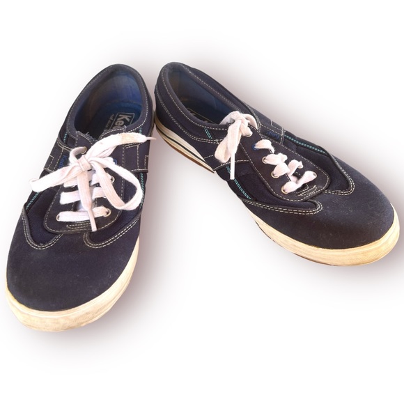 Keds Women’s Blue Canvas Ortholite Craze T-Toe Navy Comfort Sneakers Size 6 EUC - Picture 5 of 7